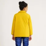 Baby Girl's Mustard Quilted Jacket - Image 3