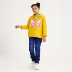 Baby Girl's Mustard Quilted Jacket