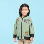 Baby Girl's Mustard Quilted Jacket - Image 3