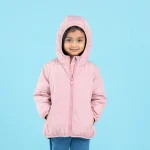 Baby Girl's Mustard Quilted Jacket - Image 2