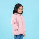 Baby Girl's Mustard Quilted Jacket - Image 3