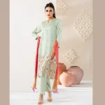 Womens Pastel Silk Set