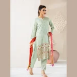 Womens Pastel Silk Set - Image 2