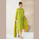 Womens Green Ethnic 3Pcs Set - Image 2